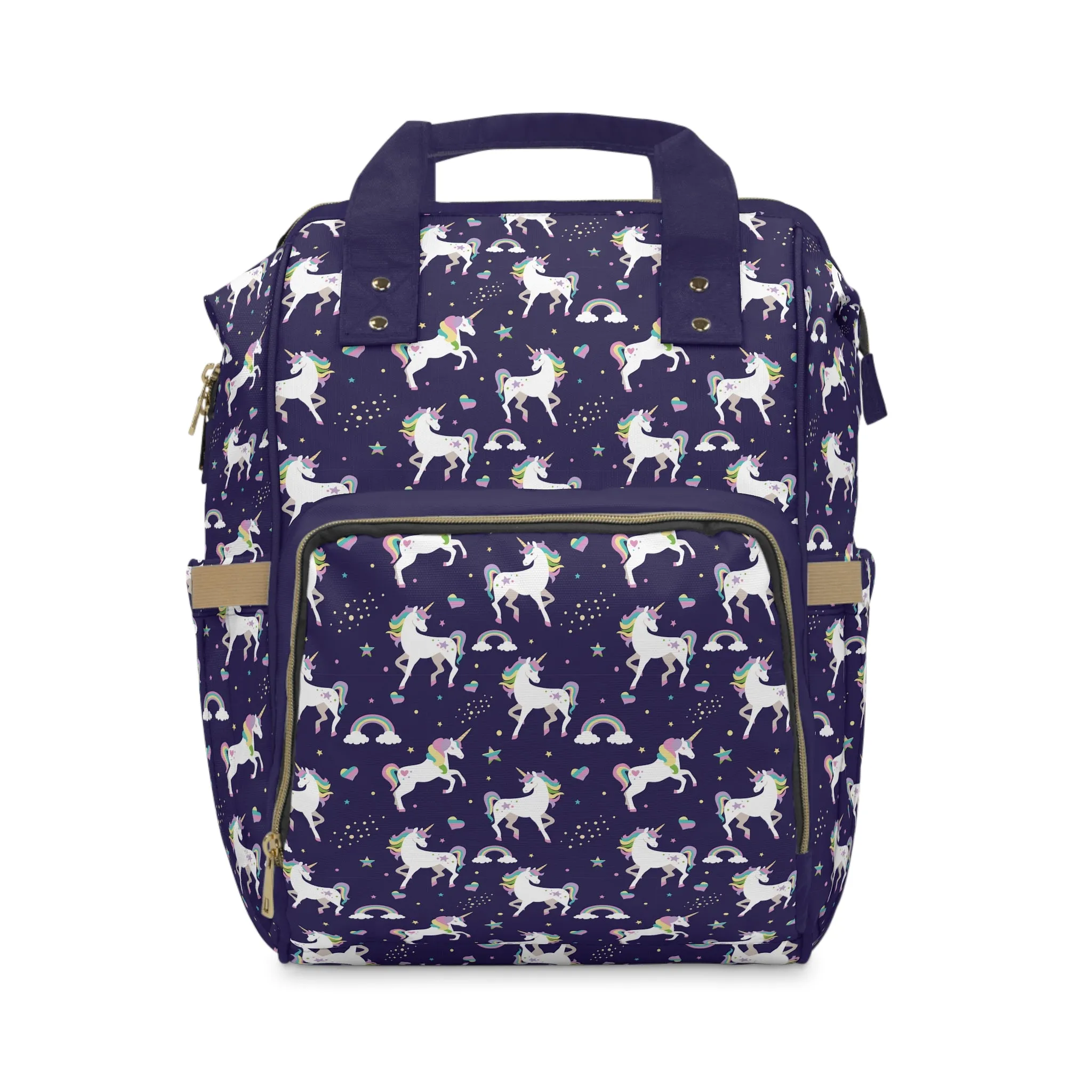 Multifunctional Unicorn Diaper Backpack - Magical Storage Solution for Busy Parents
