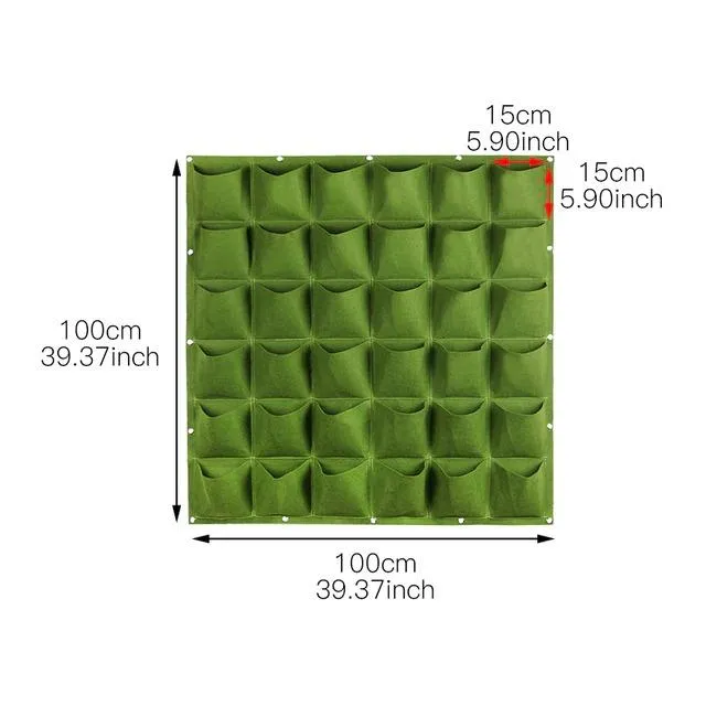 Multiple Pockets Wall Hanging Planting Bags