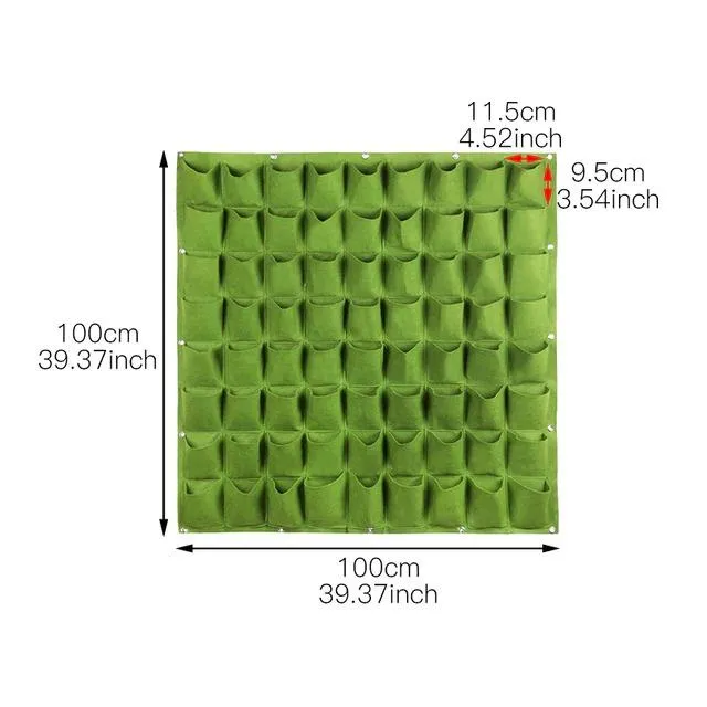 Multiple Pockets Wall Hanging Planting Bags