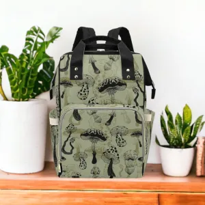 Mushroom Backpack Diaper Nappy Bag Mushroom Baby Forestcore Nursery Cottagecore Baby Goblincore Baby Mushroom Bag Scandi Baby Toadstool Baby