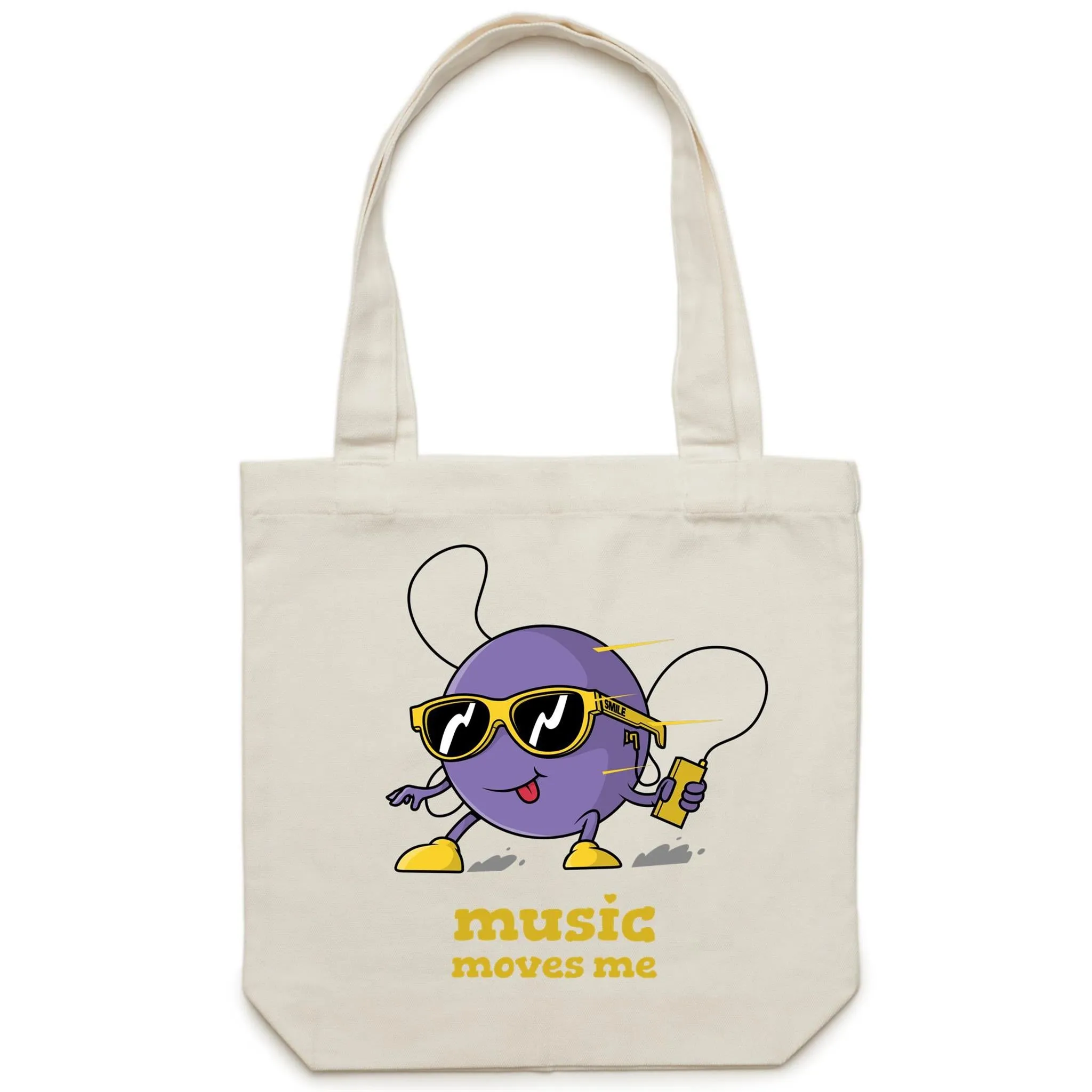 Music Moves Me - Canvas Tote Bag