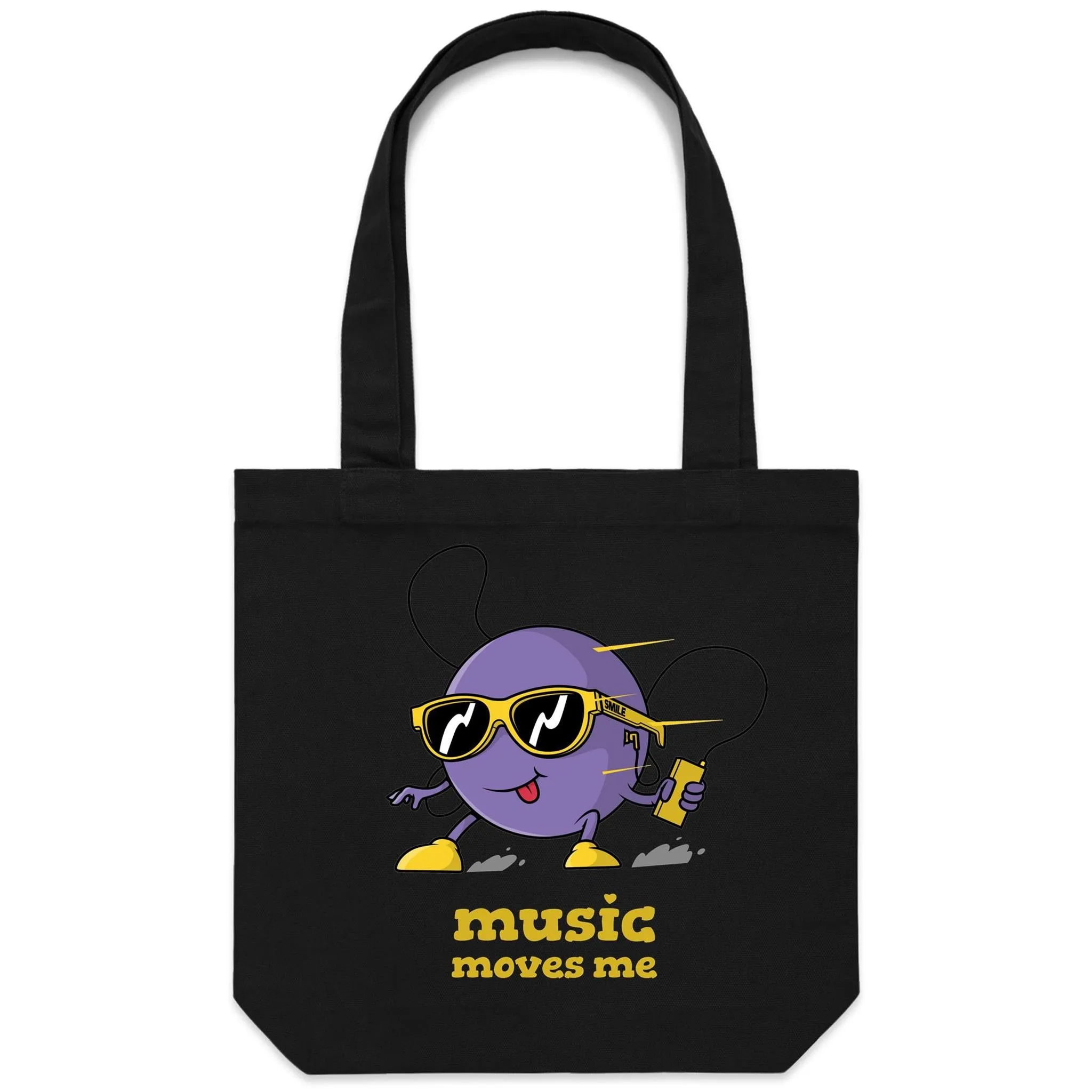 Music Moves Me - Canvas Tote Bag