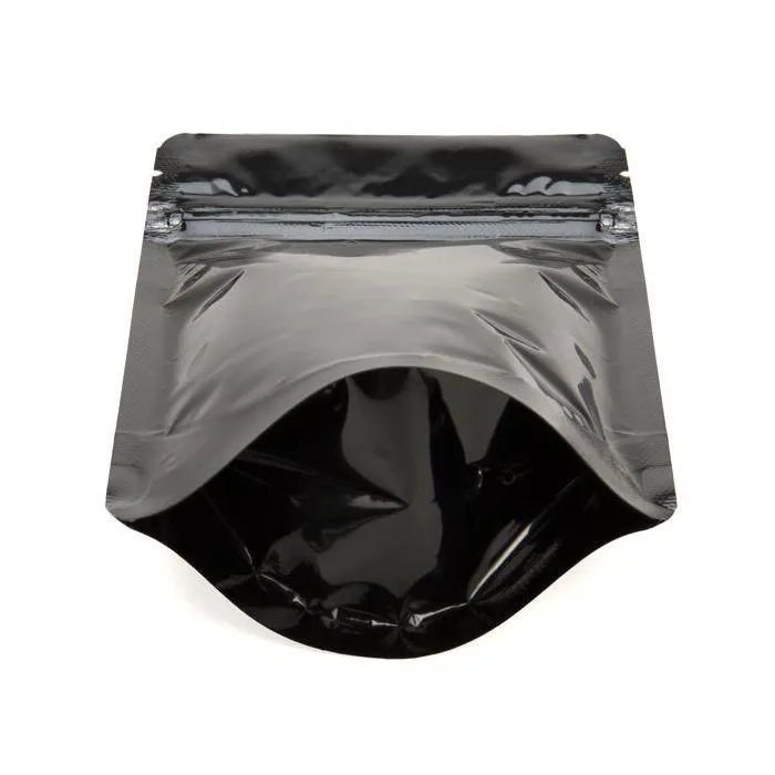 Mylar Bag Black Metallized Opaque - 1/4 Oz Bag - 7 Grams (100 to 20,000 Count)