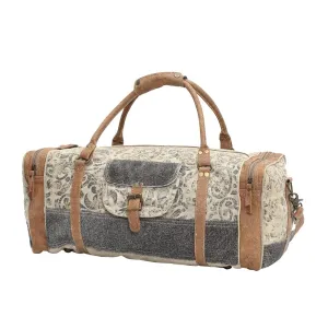 Myra Bag Floral Print & Hair-on Traveler Bag