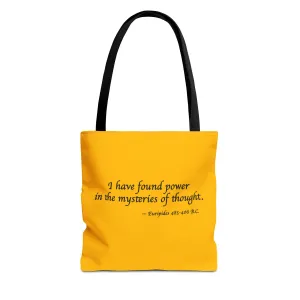Mysteries of Thought Tote Bag - Unlock the Power of Thought - Carry Wisdom with You! Available in 3 sizes.