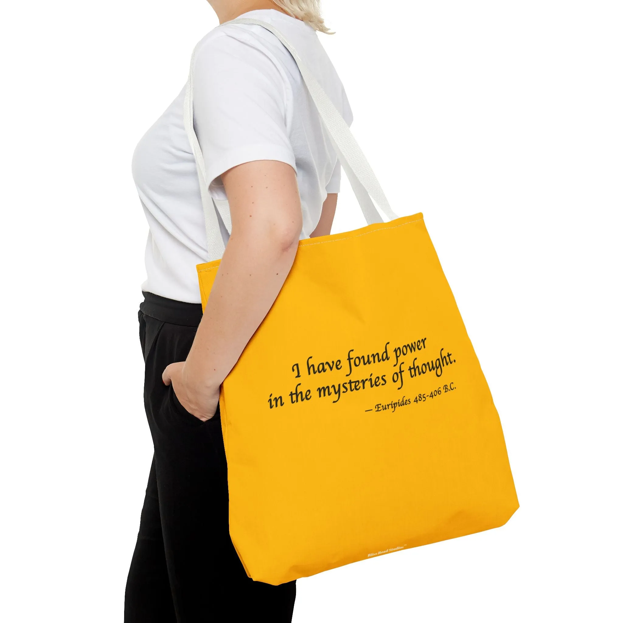 Mysteries of Thought Tote Bag - Unlock the Power of Thought - Carry Wisdom with You! Available in 3 sizes.