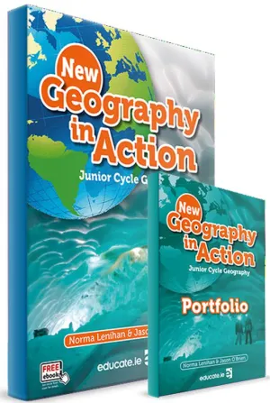 New Geography in Action - Junior Cycle Geography - Textbook & Combined Portfolio & Activity Book - Set - 2nd / Old Edition (2018)