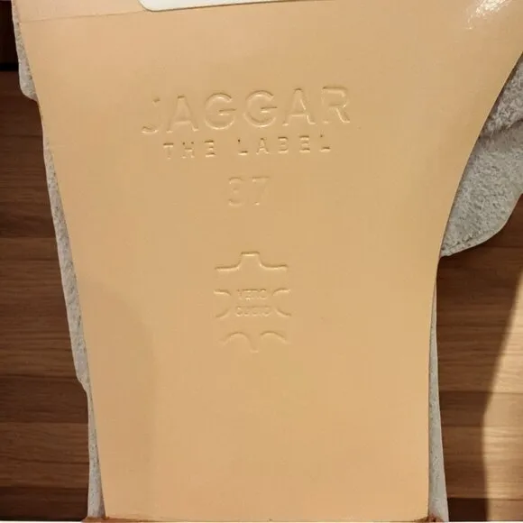 NEW Jaggar Dove Gray Knot Suede Flat Pointy Toe Mule