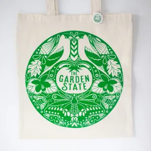 New Jersey tote bag, The Garden State souvenir featuring New Jersey state symbols