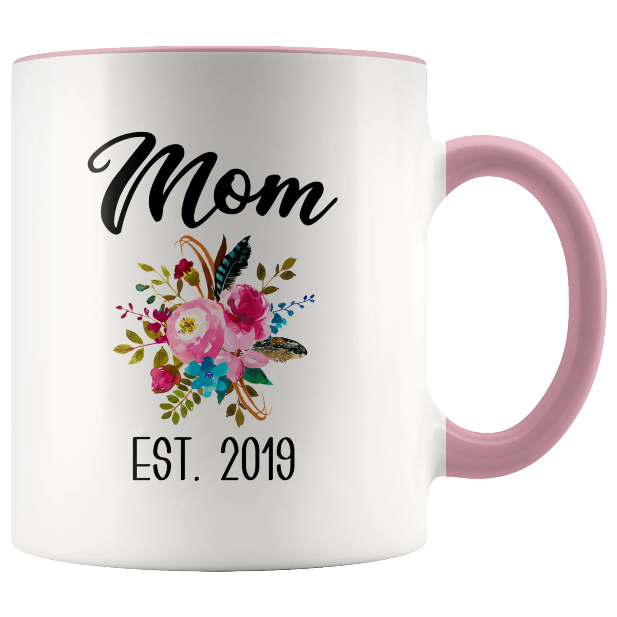 New Mom Mug Expecting Mommy to Be Gifts Baby Shower Gift Pregnancy Announcement Coffee Cup Mom Est 2019