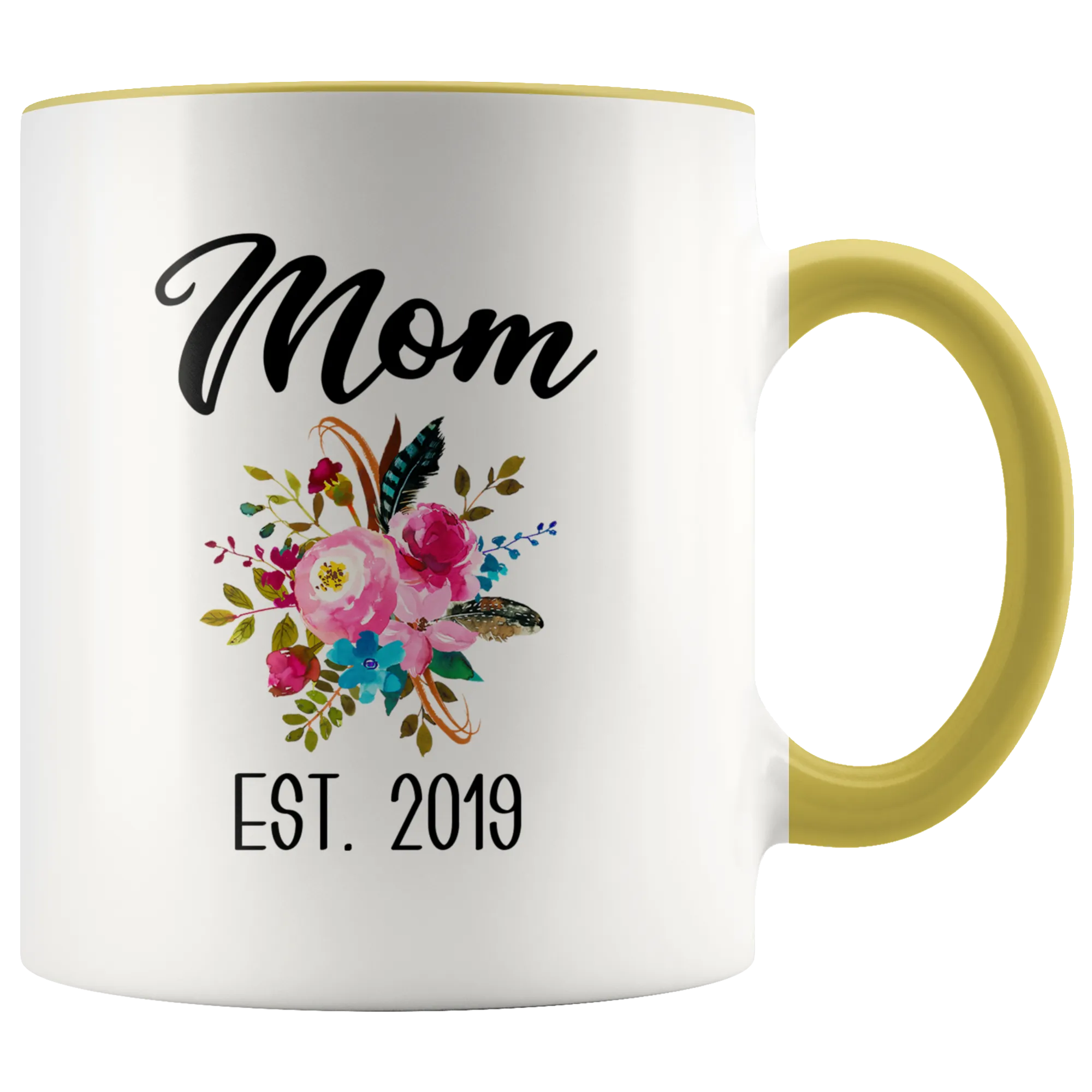 New Mom Mug Expecting Mommy to Be Gifts Baby Shower Gift Pregnancy Announcement Coffee Cup Mom Est 2019