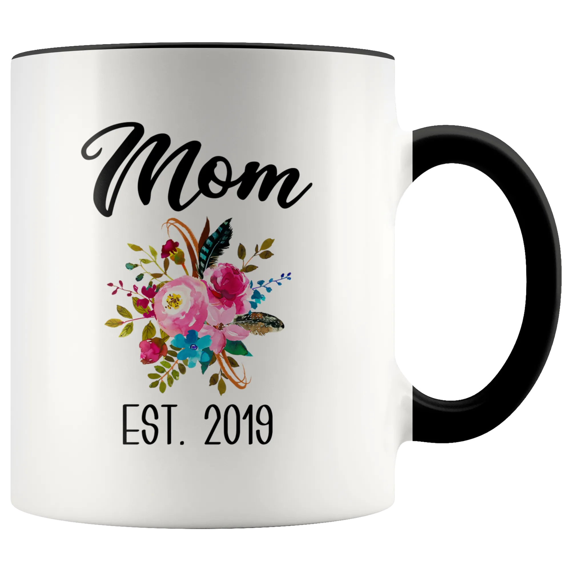 New Mom Mug Expecting Mommy to Be Gifts Baby Shower Gift Pregnancy Announcement Coffee Cup Mom Est 2019