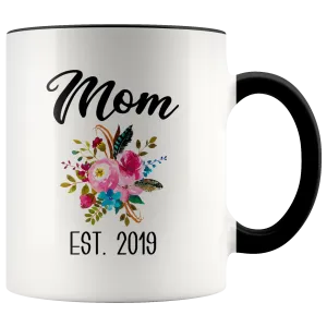 New Mom Mug Expecting Mommy to Be Gifts Baby Shower Gift Pregnancy Announcement Coffee Cup Mom Est 2019