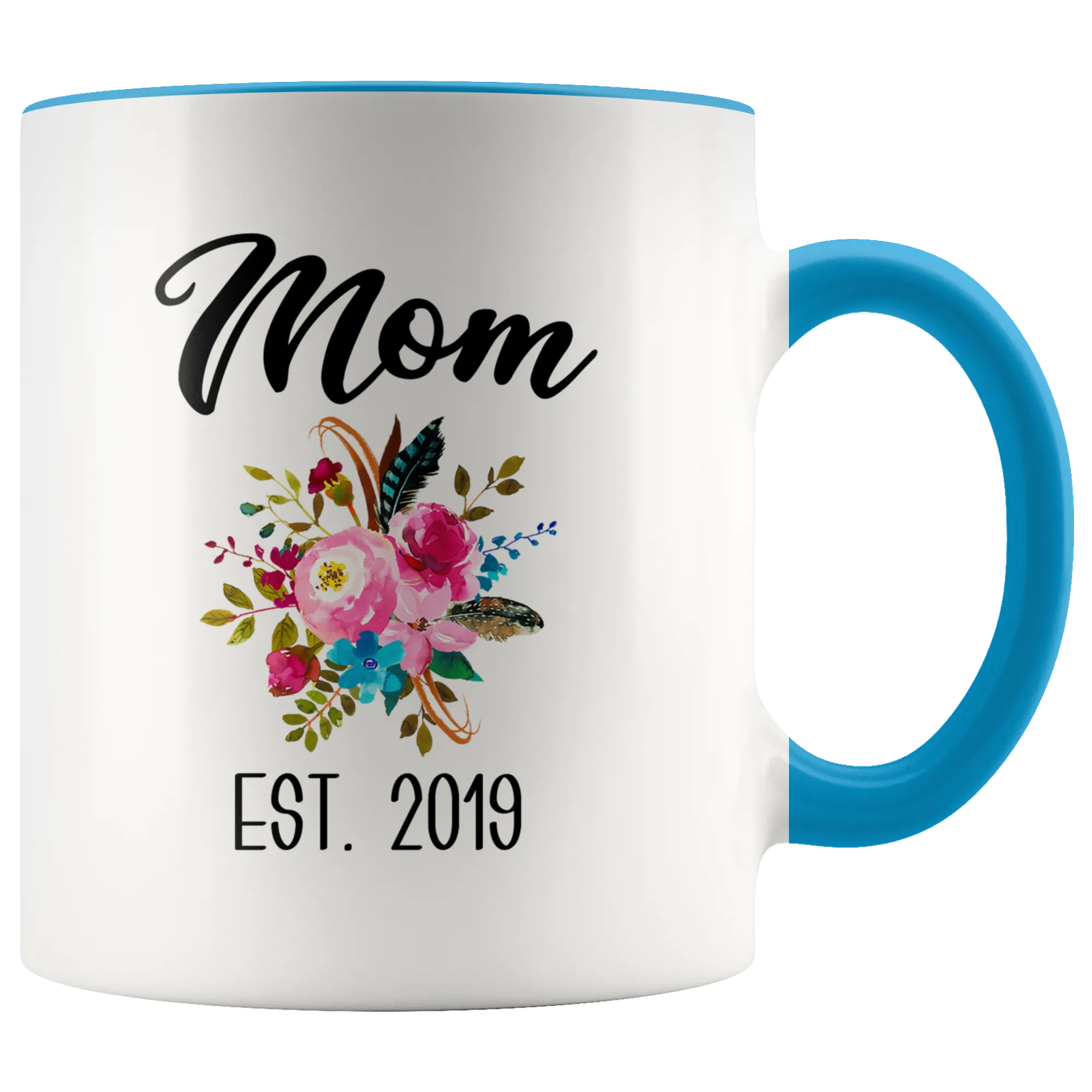 New Mom Mug Expecting Mommy to Be Gifts Baby Shower Gift Pregnancy Announcement Coffee Cup Mom Est 2019