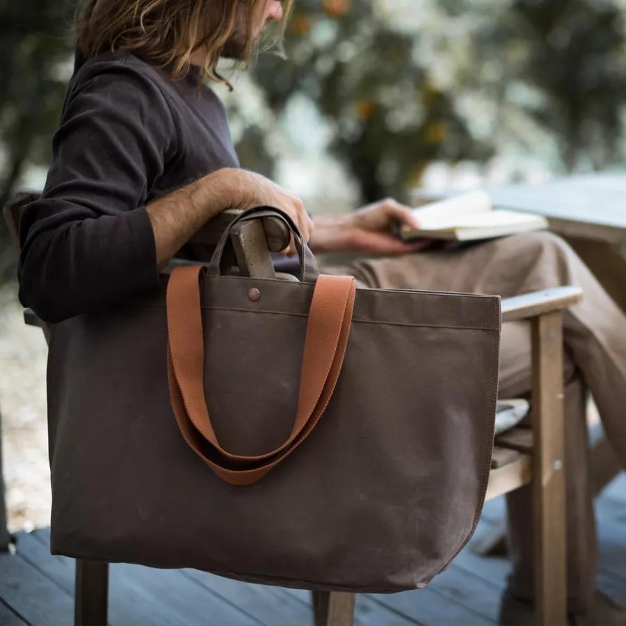 No. 205 Xlarge Tote Tobacco (Reversible)