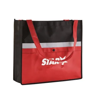 NON-WOVEN SNAP POCKET TOTE