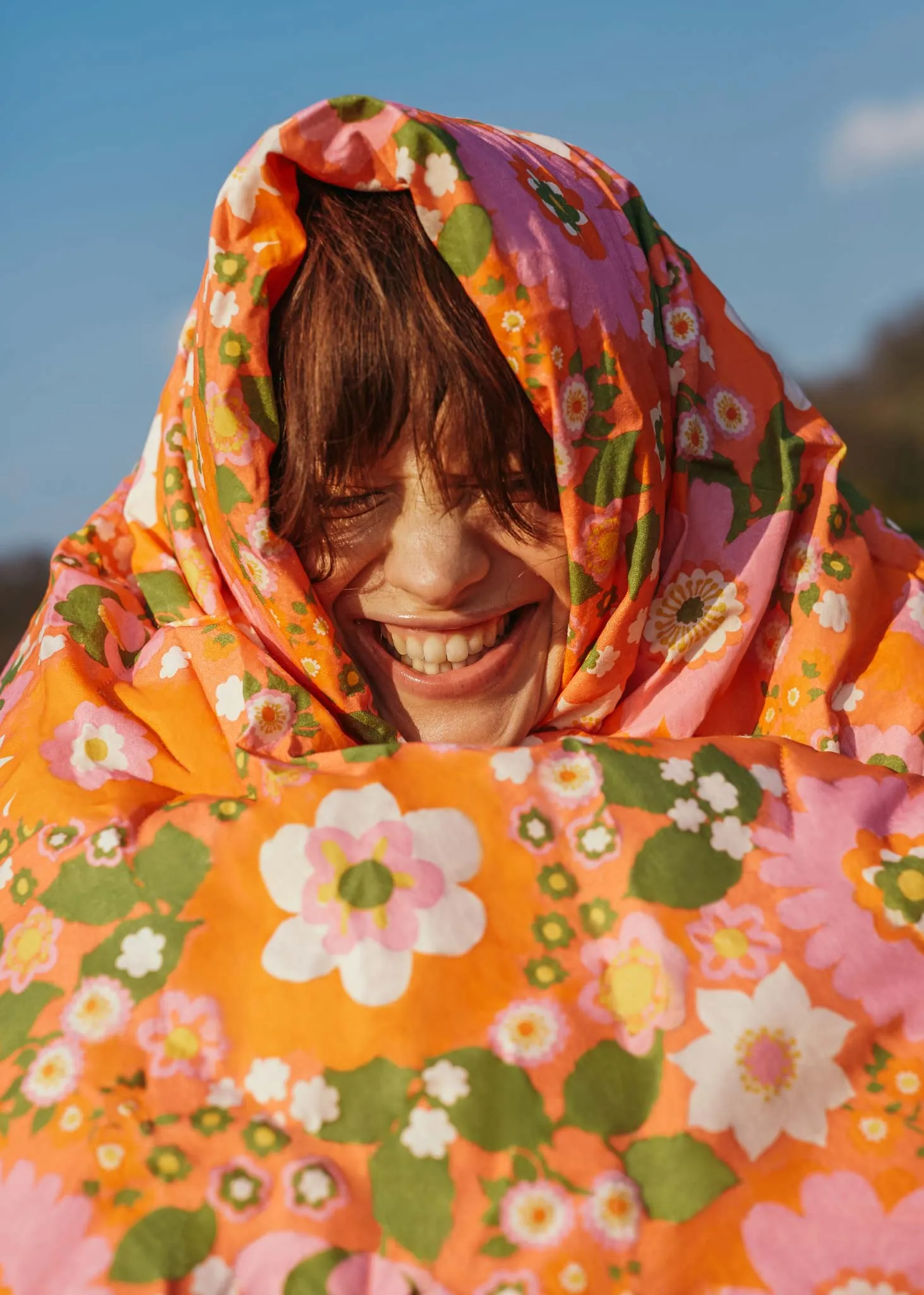 Nostalgic Flower Organic Cotton Sleeping Bag