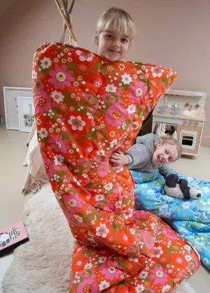 Nostalgic Flower Organic Cotton Sleeping Bag