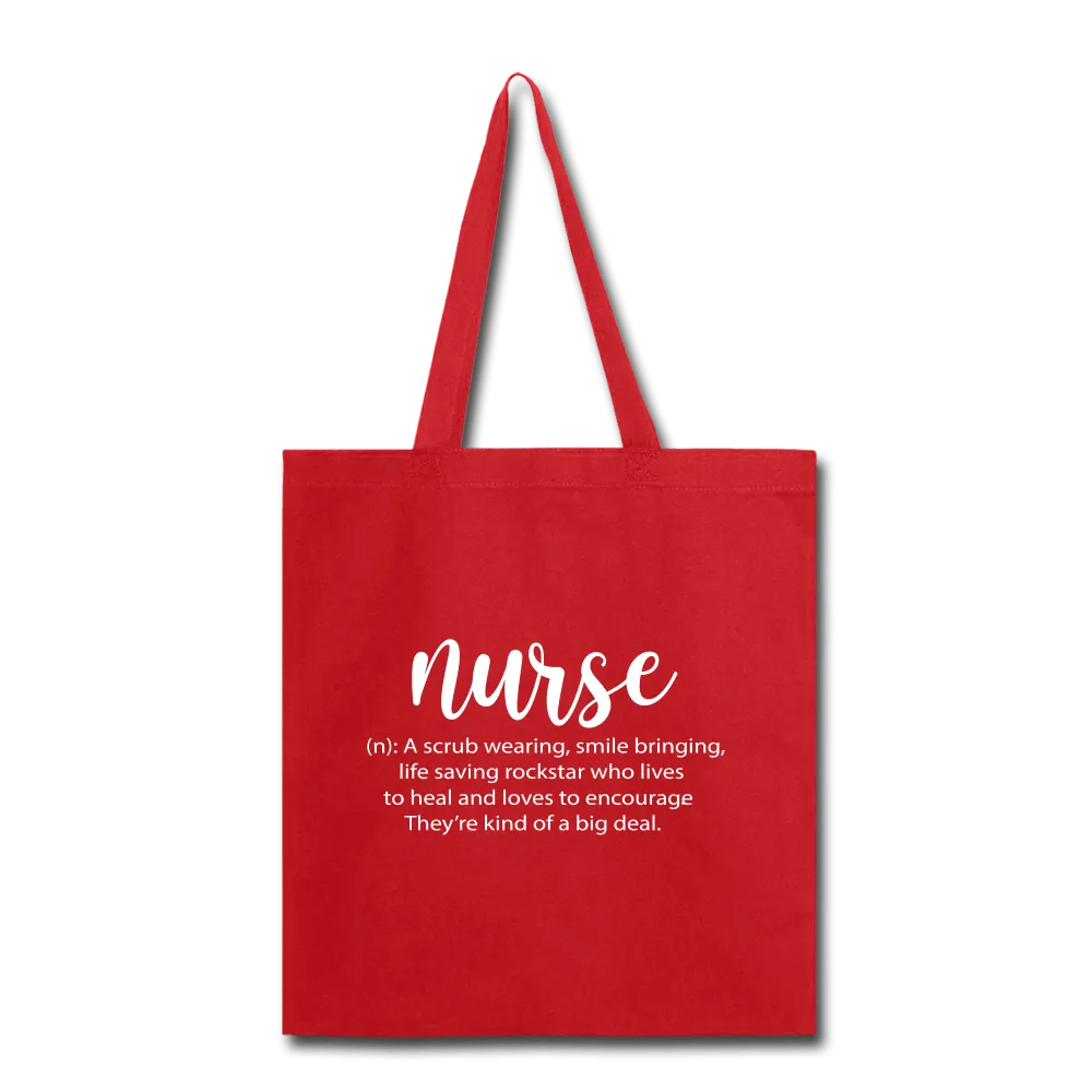 Nurse Description Tote Bag