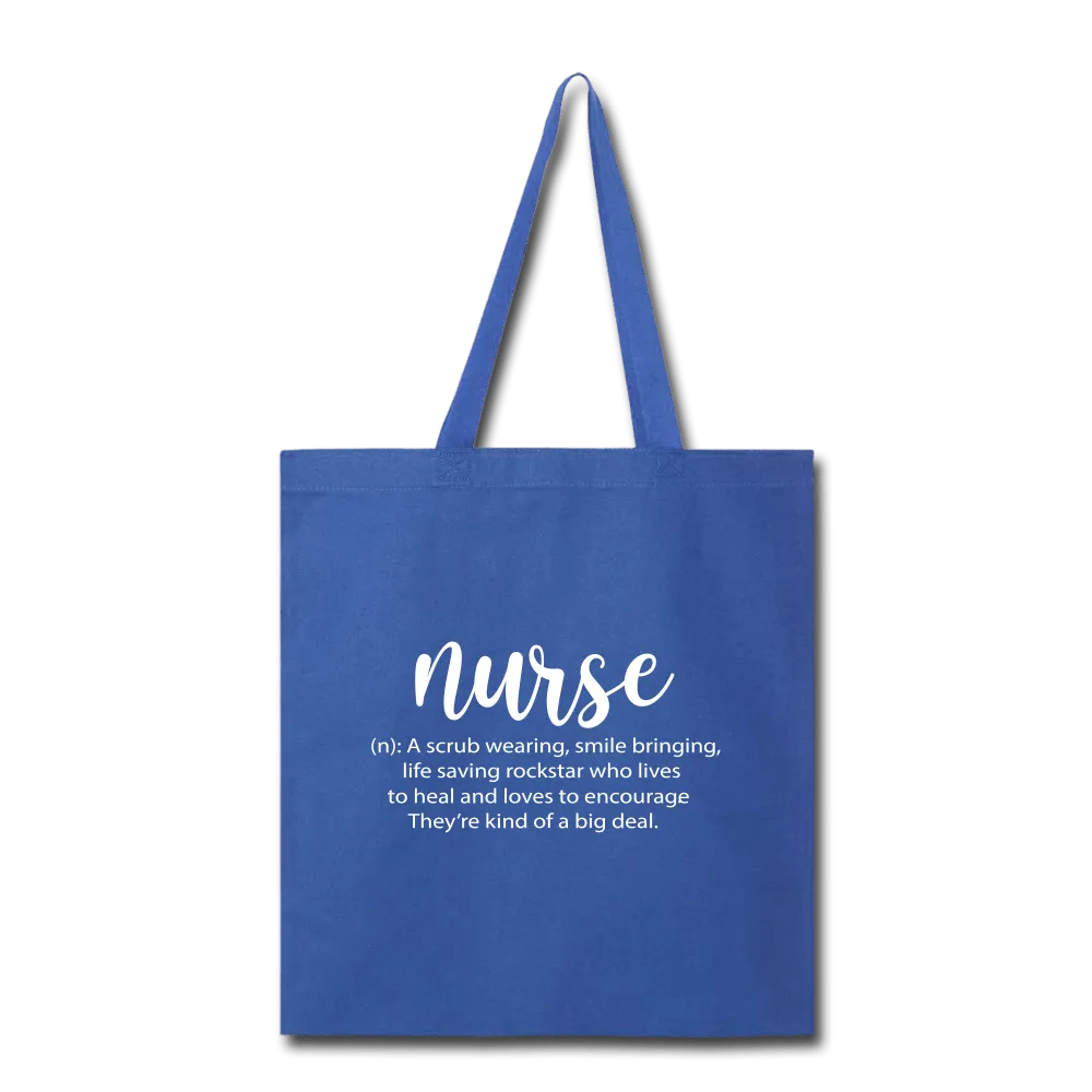 Nurse Description Tote Bag