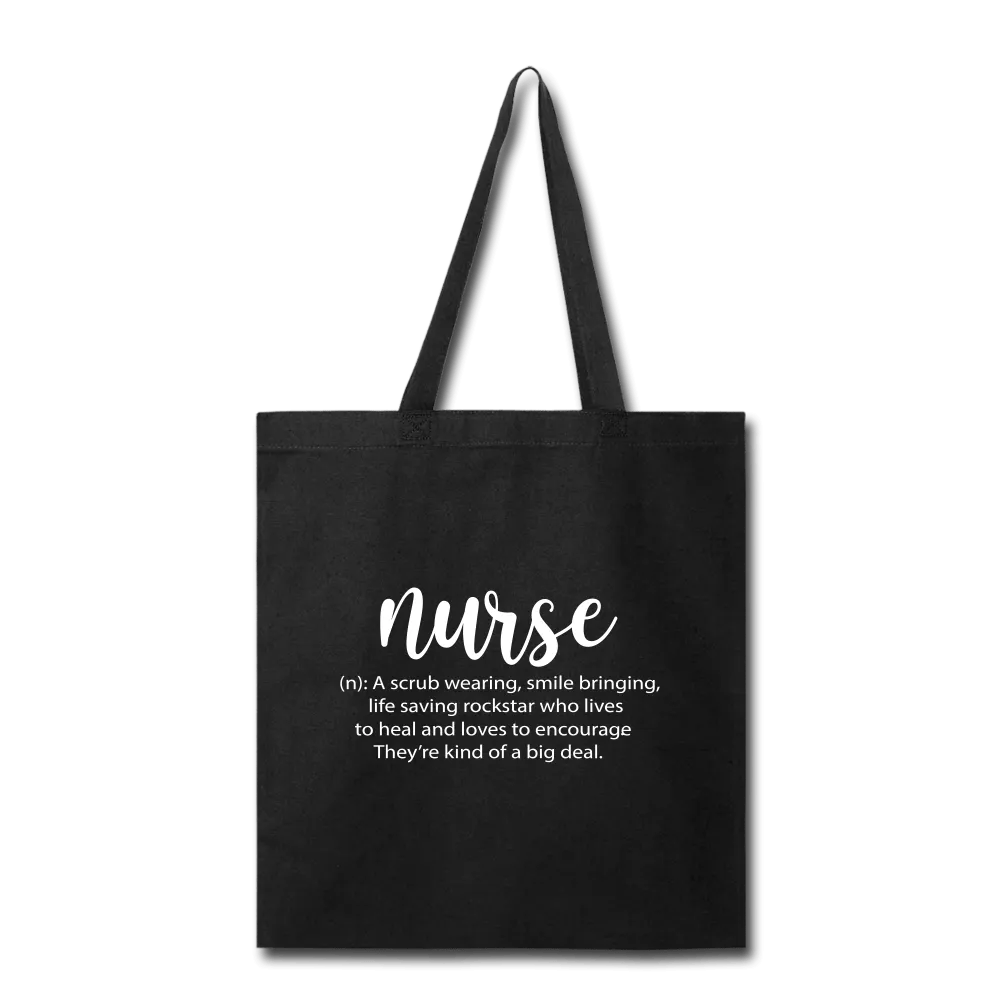 Nurse Description Tote Bag