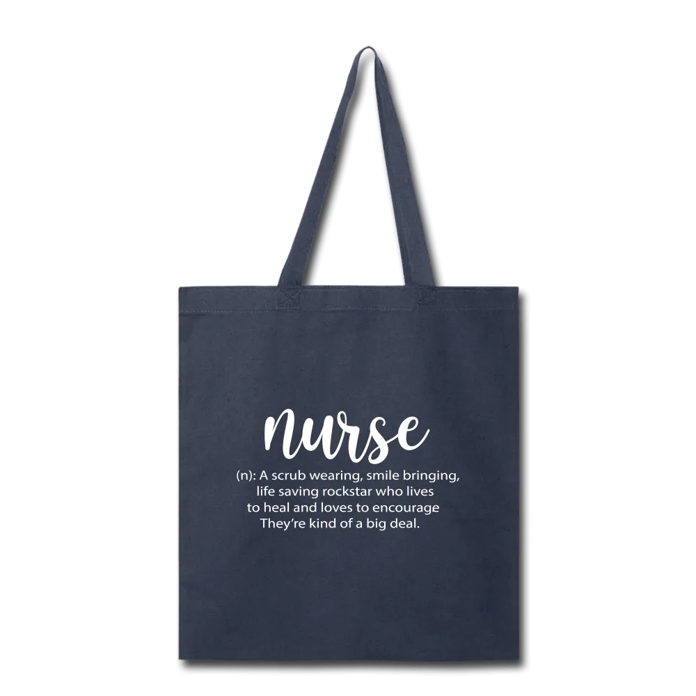 Nurse Description Tote Bag