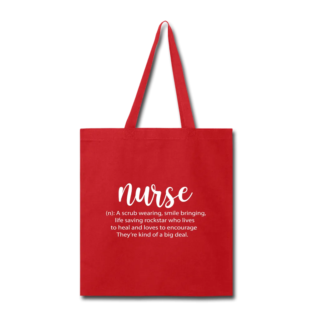 Nurse Description Tote Bag