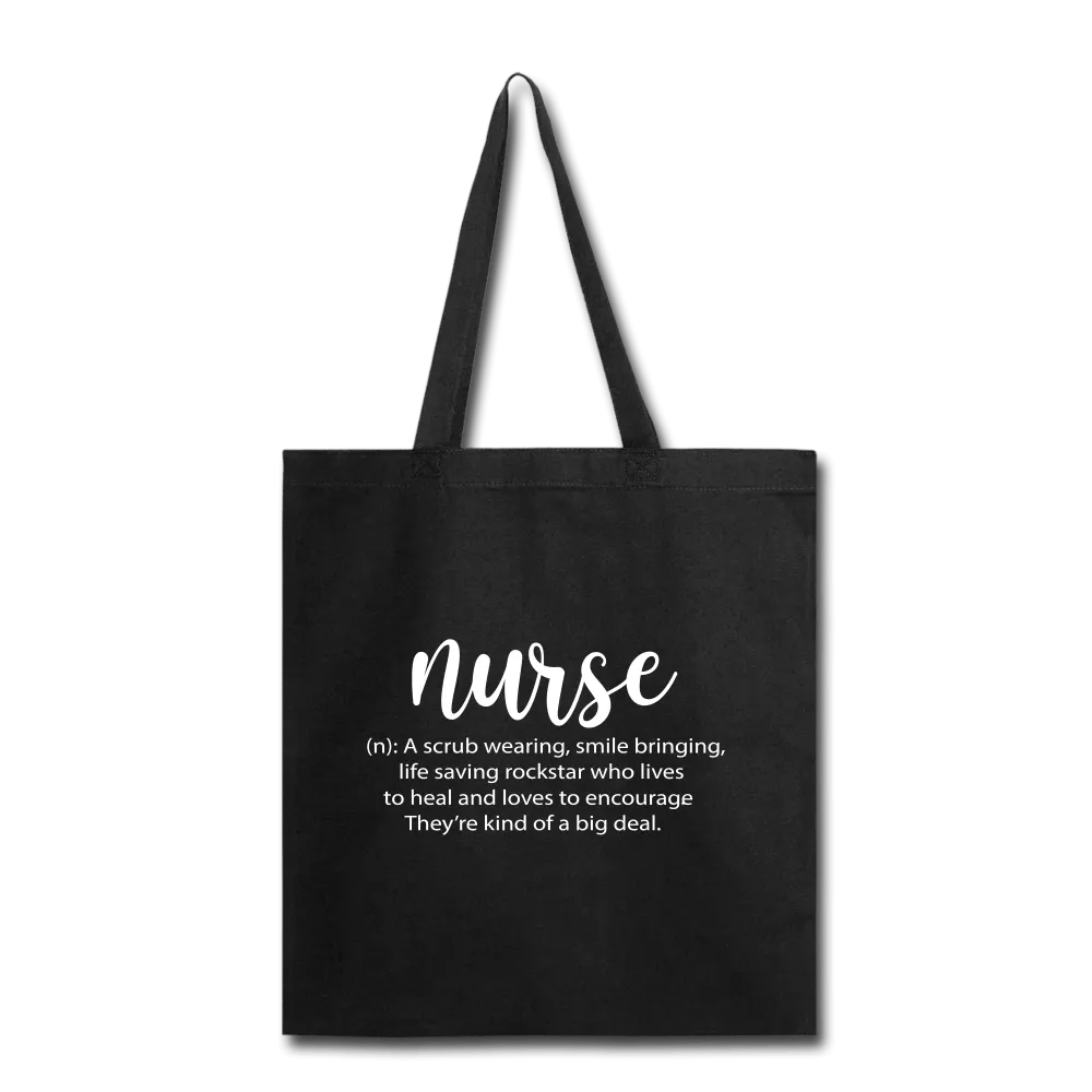 Nurse Description Tote Bag