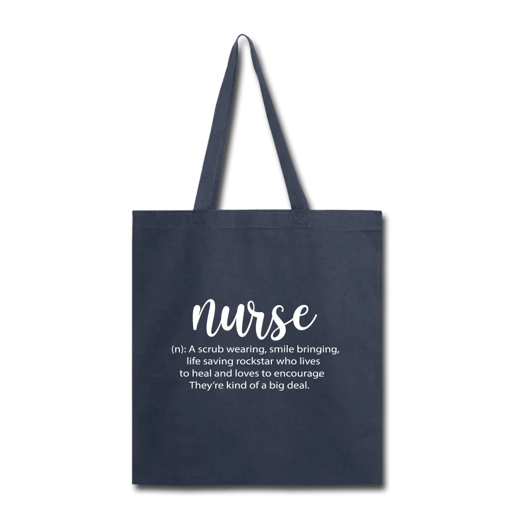 Nurse Description Tote Bag