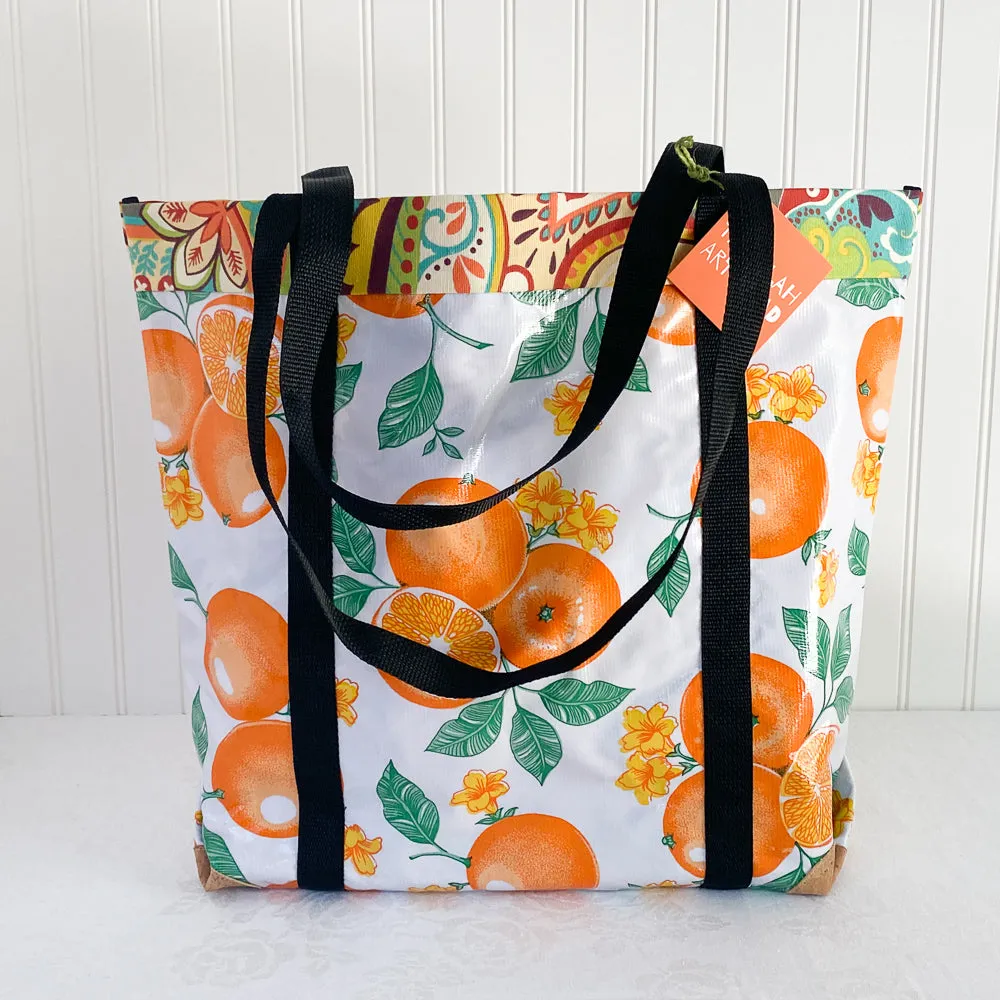 Oilcloth Market Bag / Oranges