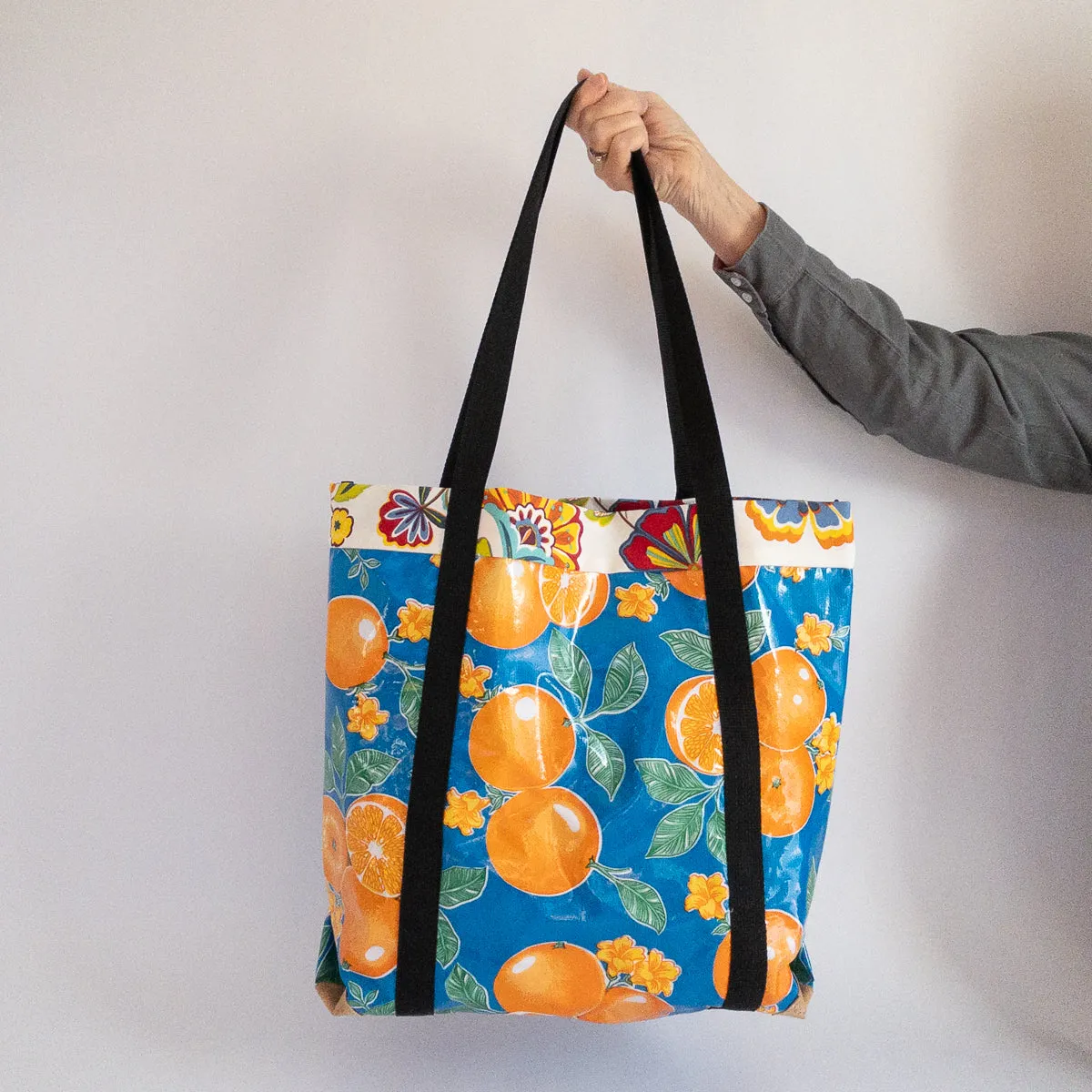 Oilcloth Market Bag / Oranges