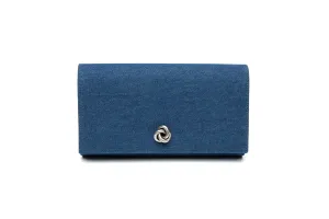 Olivia Clutch in Classic Blue Denim