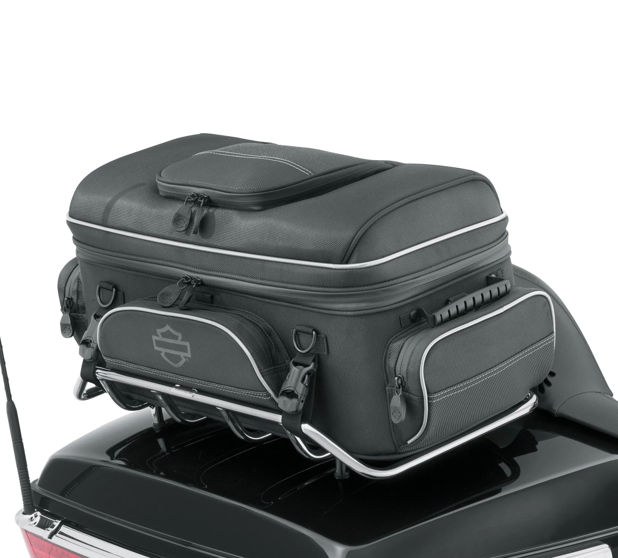 Onyx Premium Luggage Tour-Pak Rack Bag - Black