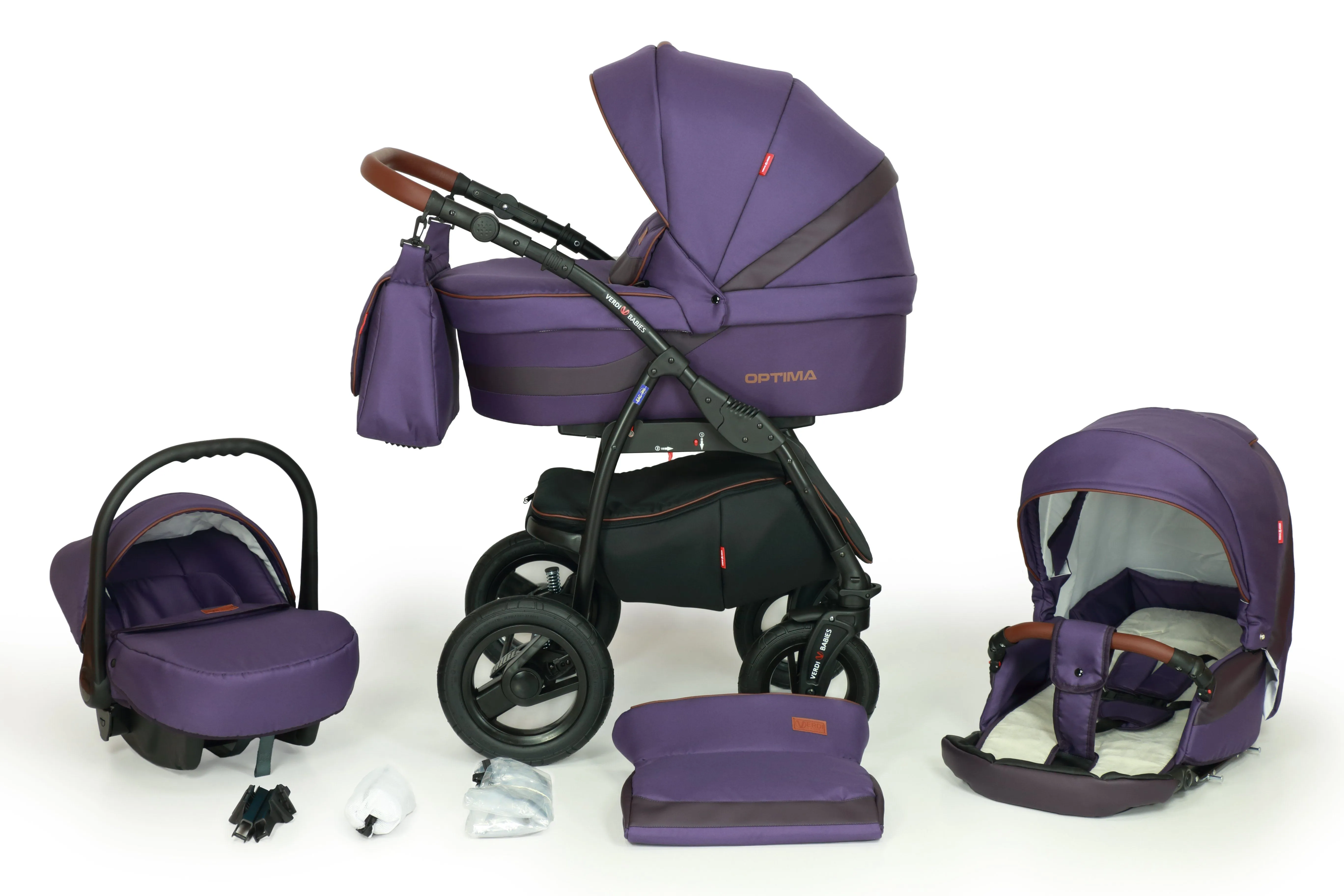 Optima Black Line Stroller 3in1