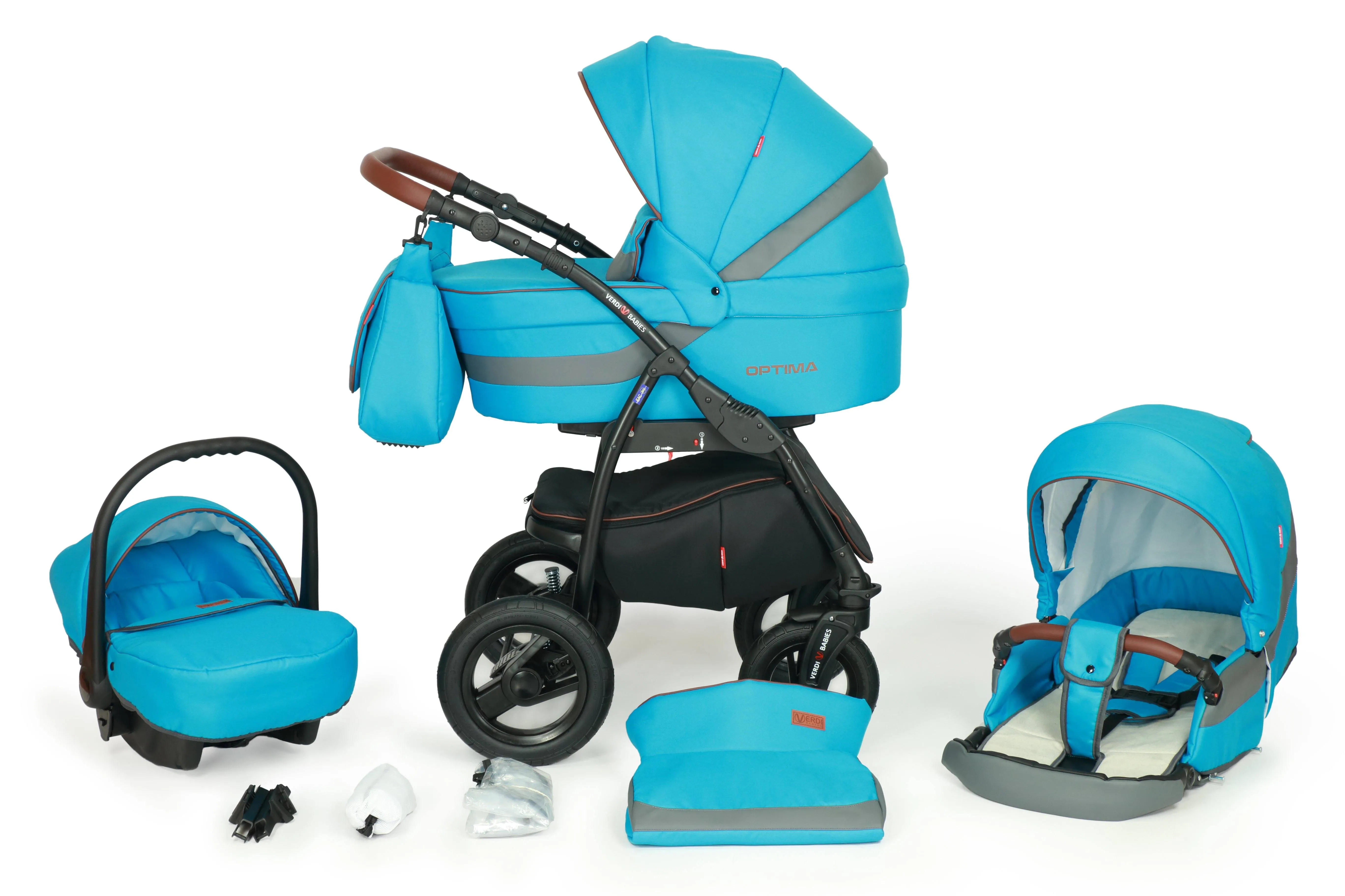 Optima Black Line Stroller 3in1