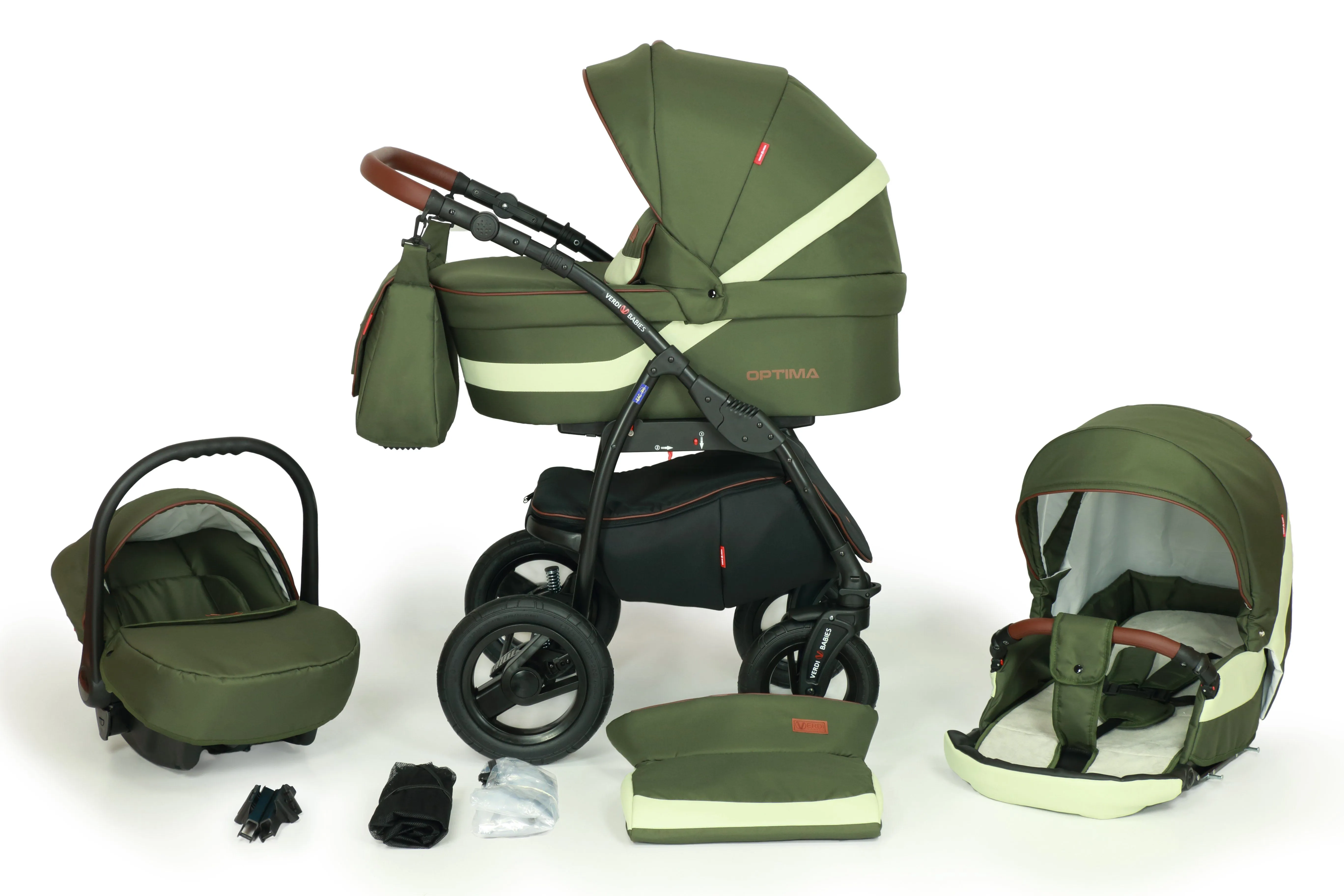 Optima Black Line Stroller 3in1