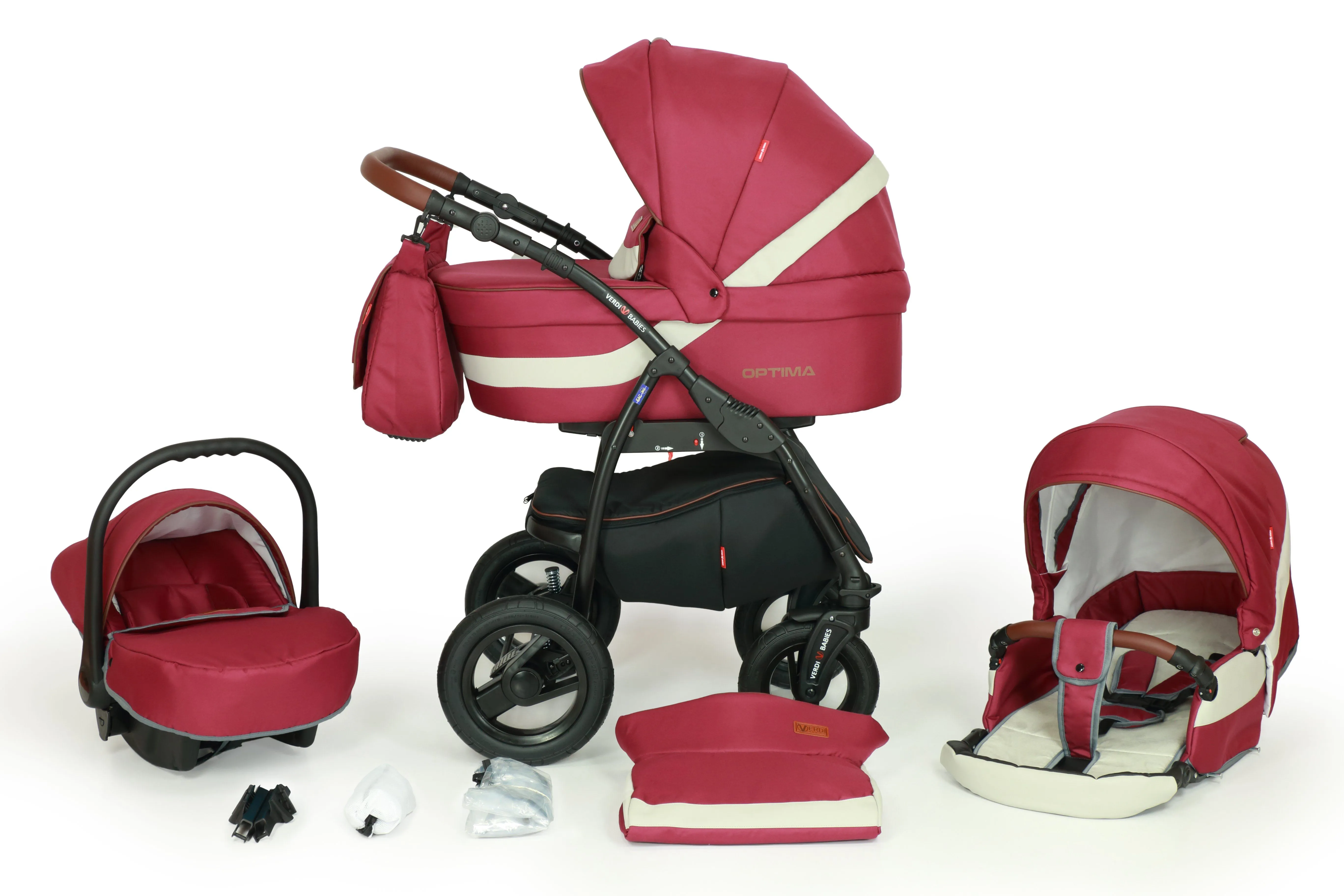 Optima Black Line Stroller 3in1