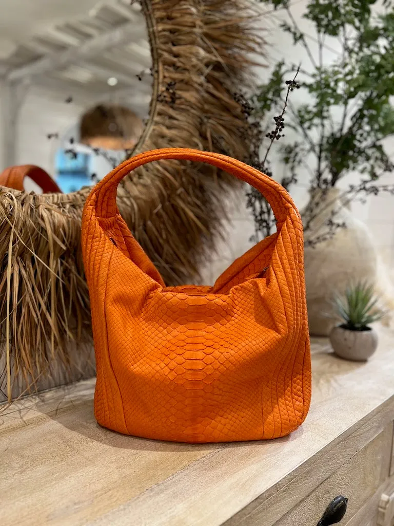 Orange Hobo Bag