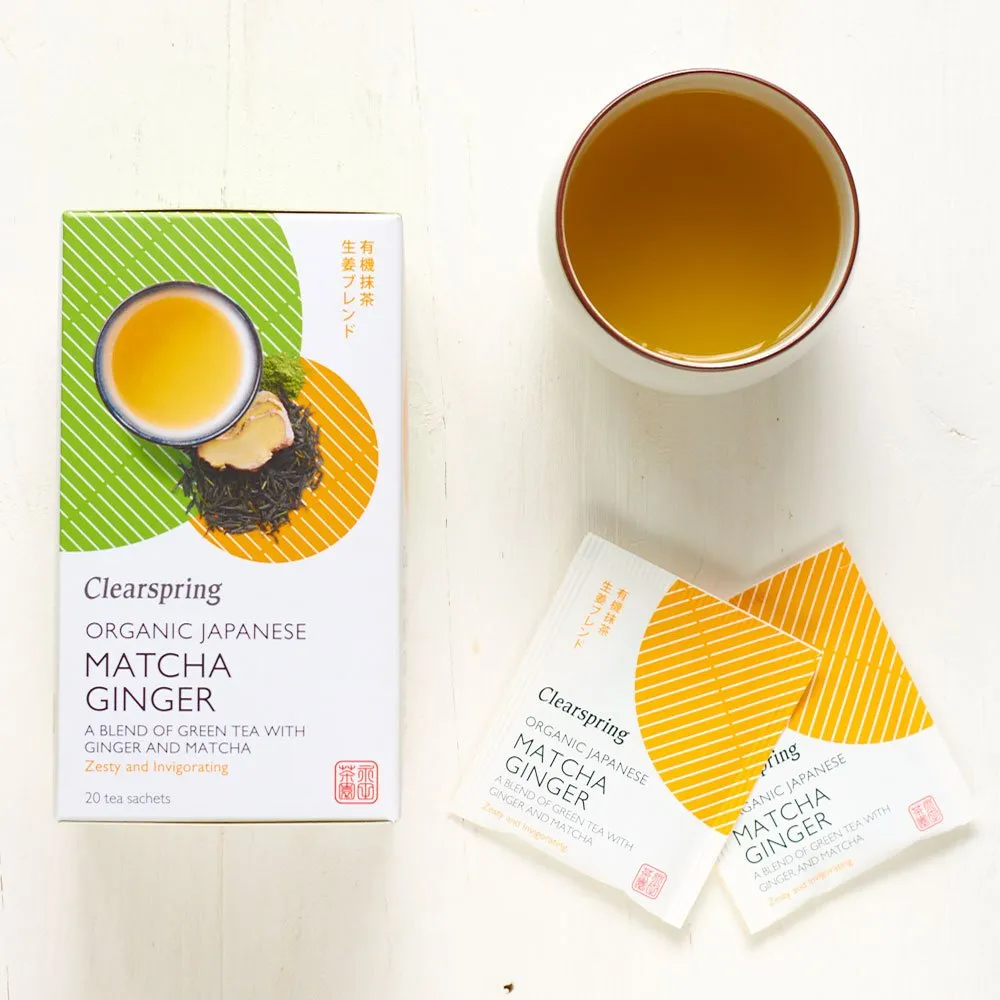 Organic Japanese Matcha Ginger - 20 Tea Sachets