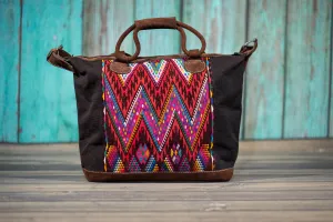 Overnighter Tote Bag Cross Body Purse Diaper Bag Volcano