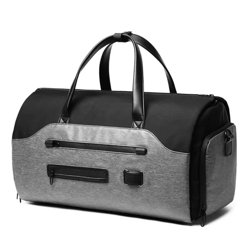 OZUKO Garment bag Multifunction Men Suit Storage Large Capacity Luggage Handbag Male Waterproof Travel Duffel Bag Shoes Pocket