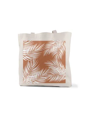 Palm Coral Tote Bag, College Student Gift, Mother's Day Gift, Christmas Gift