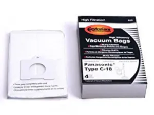 Panaosnic Style C18 C-18 Cloth HEPA Allergen Vacuum Cleaner Bags AMC-J3EP, 859 [120 Bags]