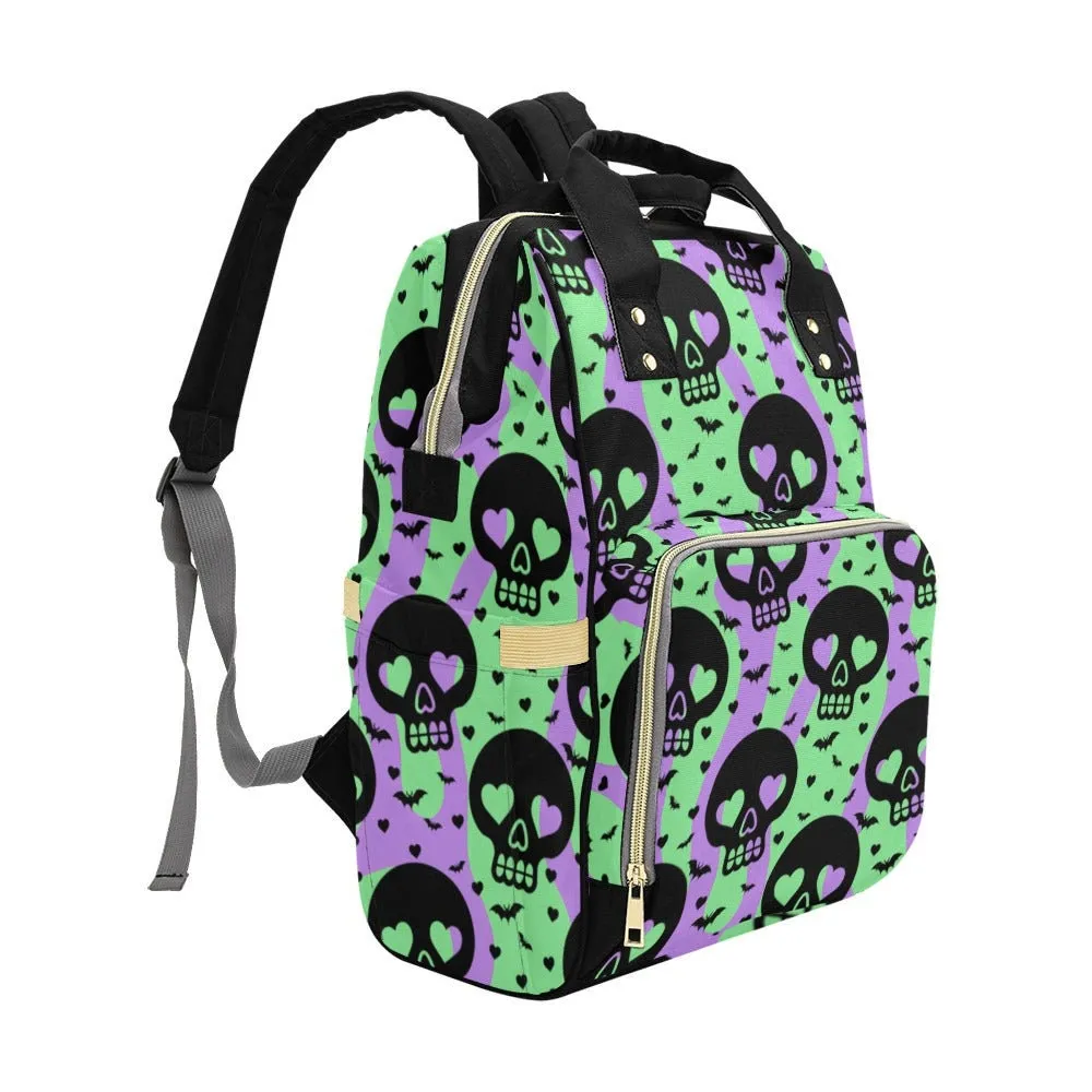 Pastel Goth Diaper Backpack Goth Baby Stuff Goth Baby Bag Creepy Cute Pastel Witchy Nappy Bag Spooky Cute Diaper Bag Witchy Mom Baby Gear
