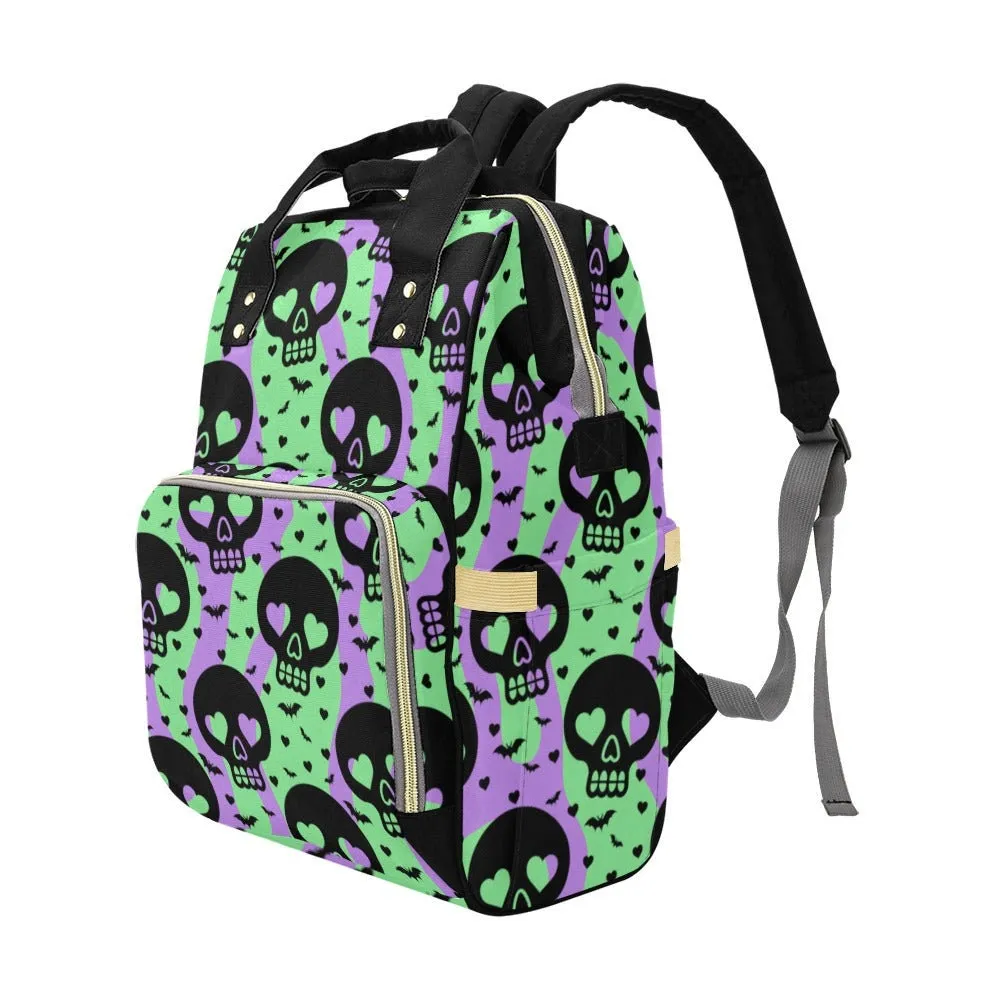 Pastel Goth Diaper Backpack Goth Baby Stuff Goth Baby Bag Creepy Cute Pastel Witchy Nappy Bag Spooky Cute Diaper Bag Witchy Mom Baby Gear