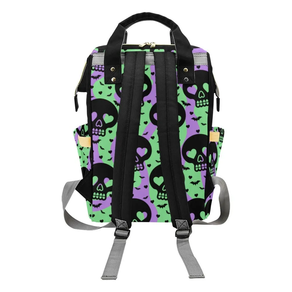Pastel Goth Diaper Backpack Goth Baby Stuff Goth Baby Bag Creepy Cute Pastel Witchy Nappy Bag Spooky Cute Diaper Bag Witchy Mom Baby Gear