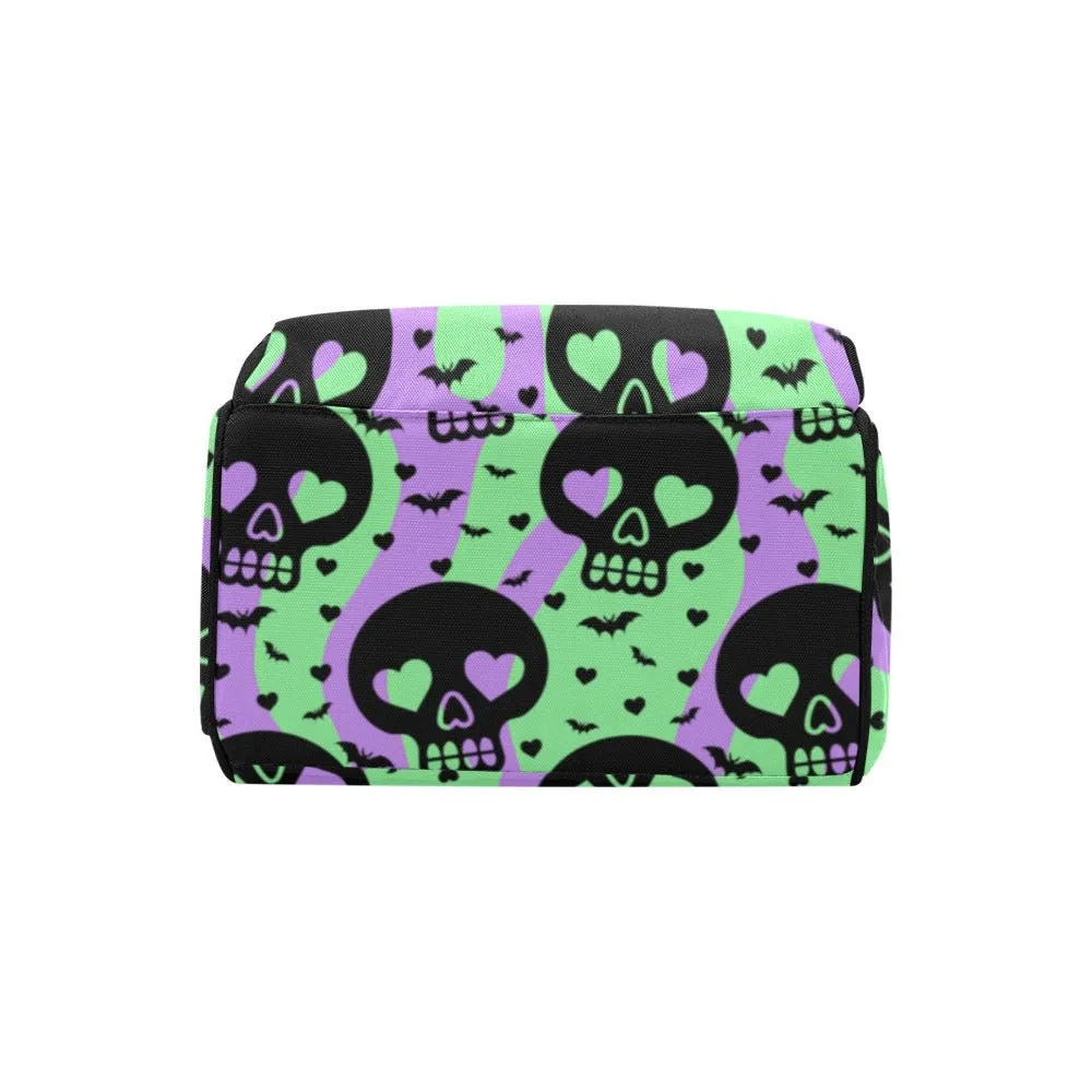Pastel Goth Diaper Backpack Goth Baby Stuff Goth Baby Bag Creepy Cute Pastel Witchy Nappy Bag Spooky Cute Diaper Bag Witchy Mom Baby Gear