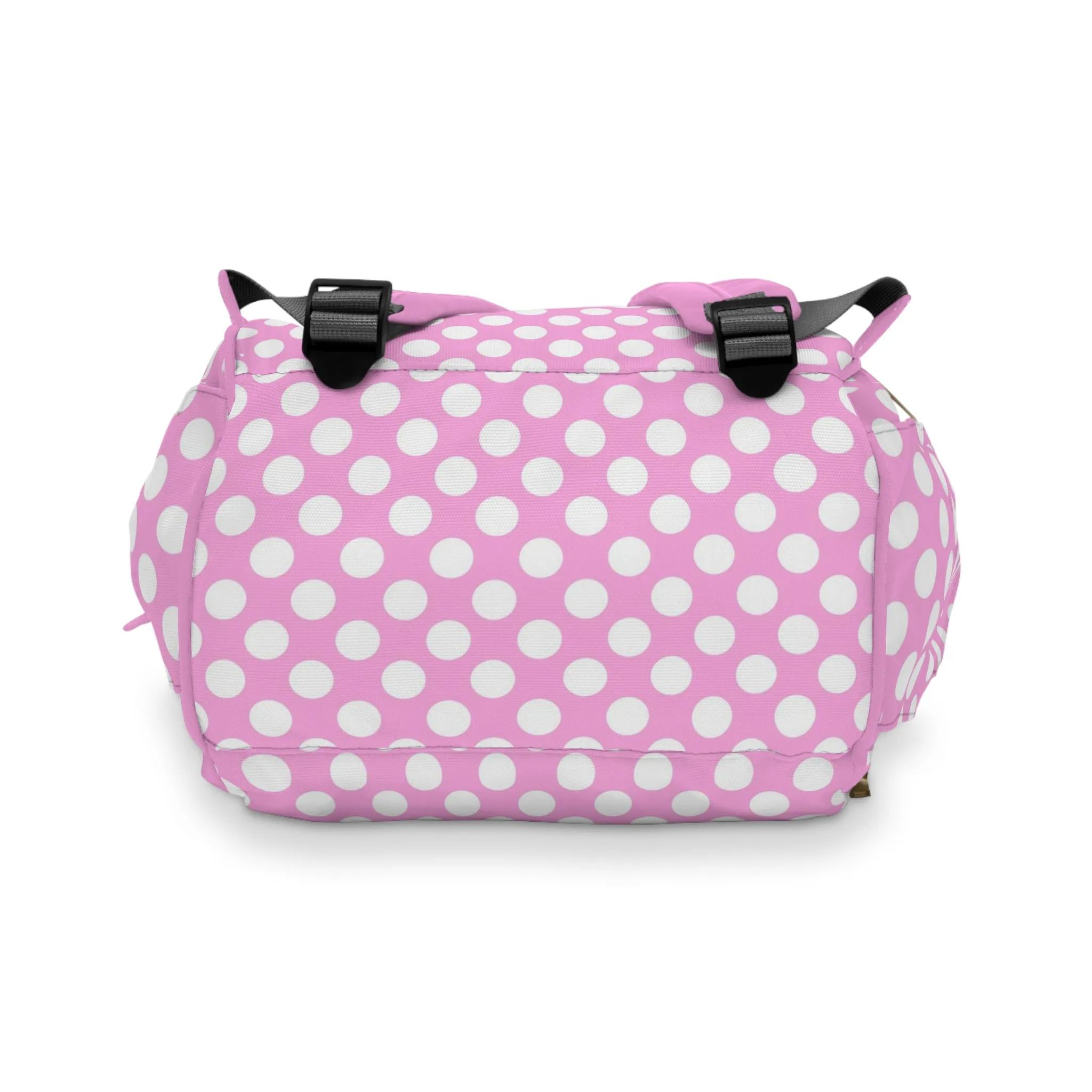Pastel Polka Dot Diaper Backpack - Stylish & Multifunctional Baby Bag with Polka Dot Patterns, Perfect for Trendy Parents