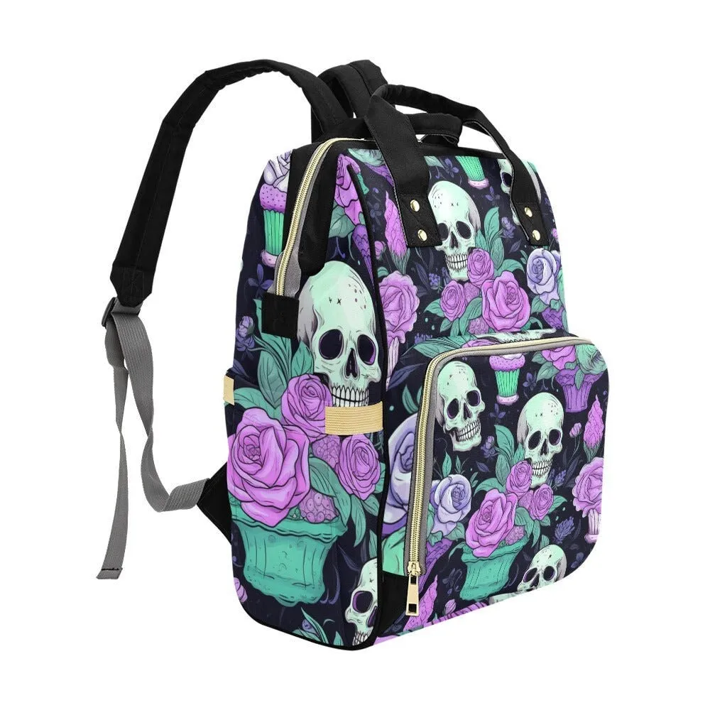 Pastel Witch Diaper Backpack, Pastel Goth Baby Bag, Creepy Cute Witchy Goth Nappy Bag, Spooky Cute Diaper Bag, Witchy Goth Mom Shower Gifts