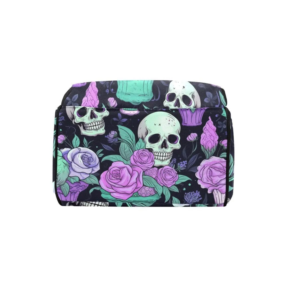 Pastel Witch Diaper Backpack, Pastel Goth Baby Bag, Creepy Cute Witchy Goth Nappy Bag, Spooky Cute Diaper Bag, Witchy Goth Mom Shower Gifts